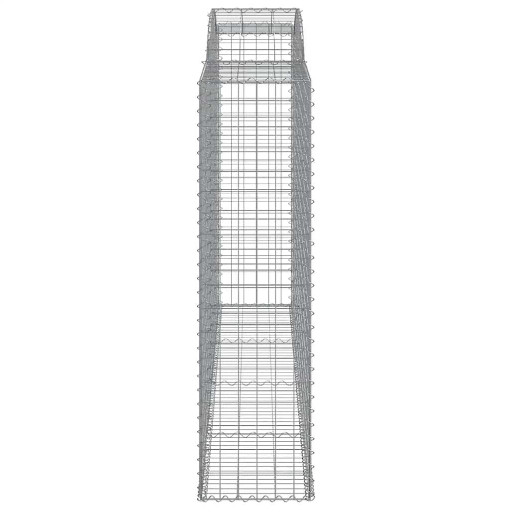 Arched Gabion Baskets 11 pcs 300x50x180/200 cm Galvanised Iron
