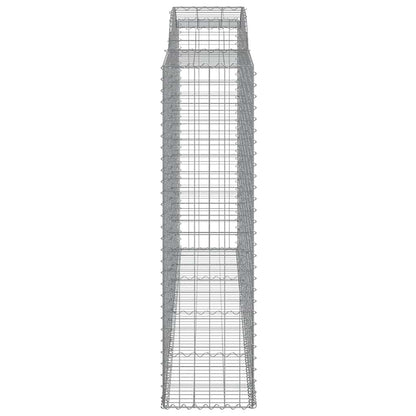 Arched Gabion Baskets 11 pcs 300x50x180/200 cm Galvanised Iron