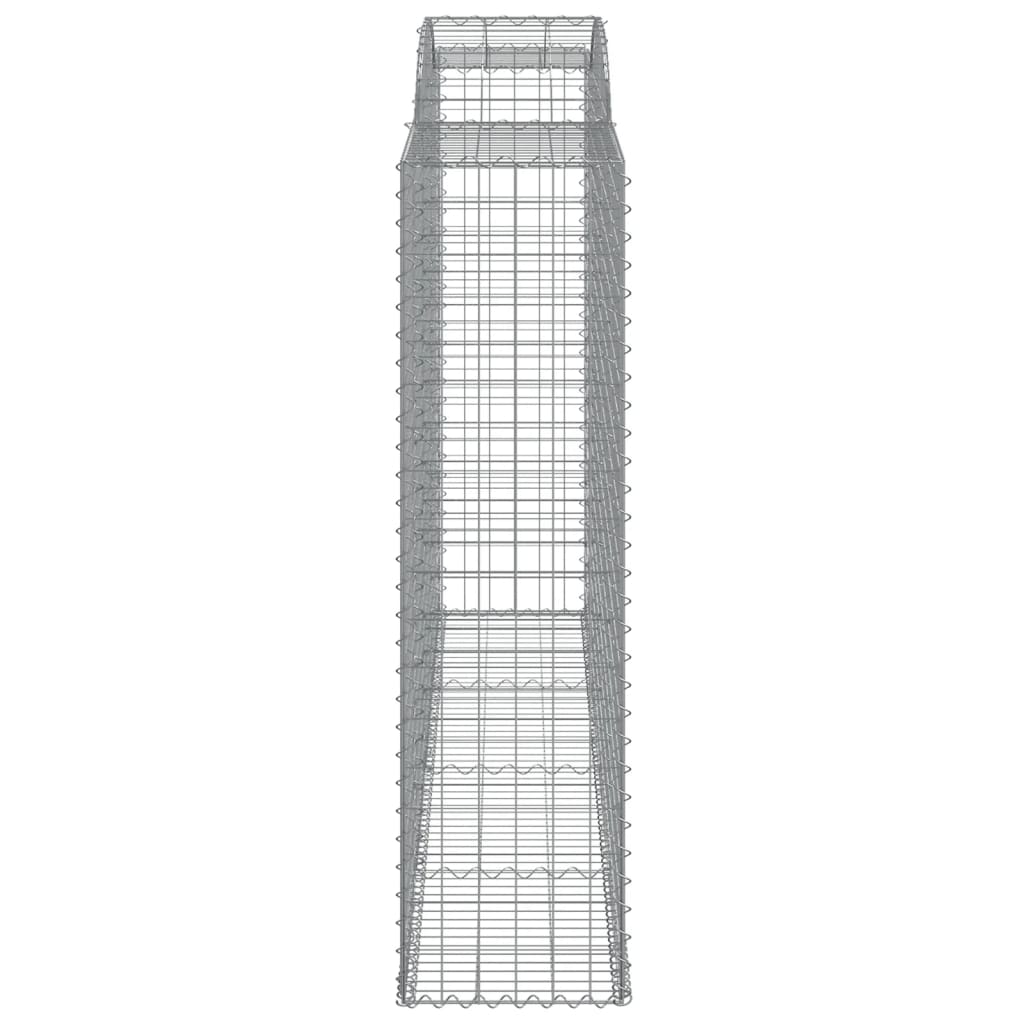 Arched Gabion Baskets 12 pcs 300x50x180/200 cm Galvanised Iron