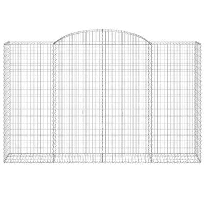 Arched Gabion Baskets 15 pcs 300x50x180/200 cm Galvanised Iron