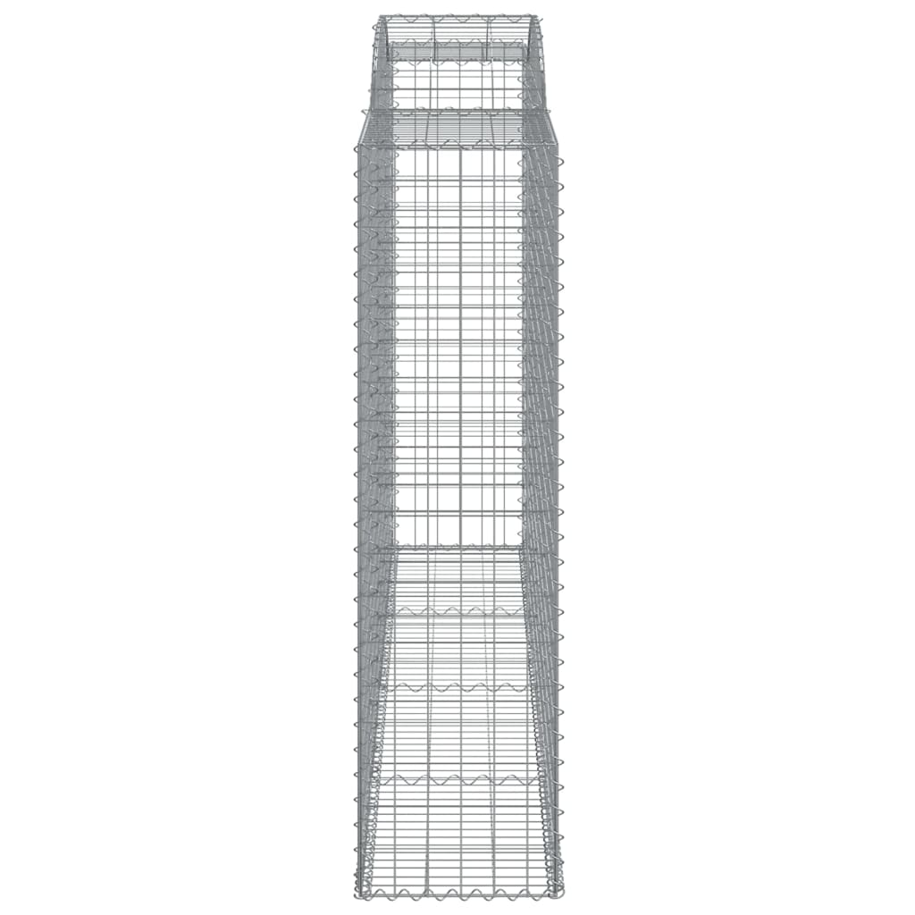 Arched Gabion Baskets 17 pcs 300x50x180/200 cm Galvanised Iron