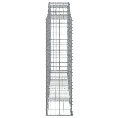 Arched Gabion Baskets 17 pcs 300x50x180/200 cm Galvanised Iron