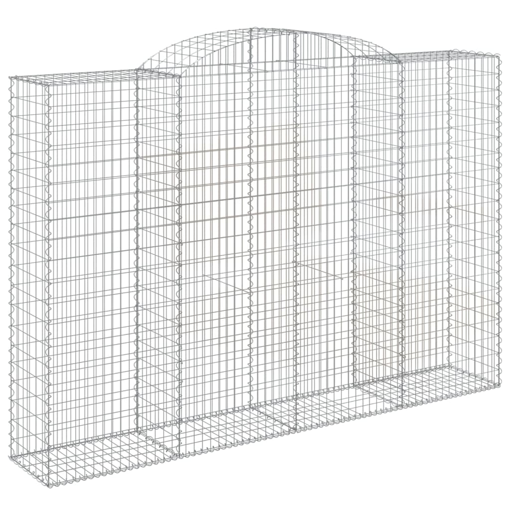 Arched Gabion Baskets 2 pcs 300x50x200/220 cm Galvanised Iron