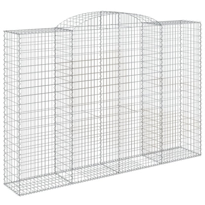 Arched Gabion Baskets 2 pcs 300x50x200/220 cm Galvanised Iron