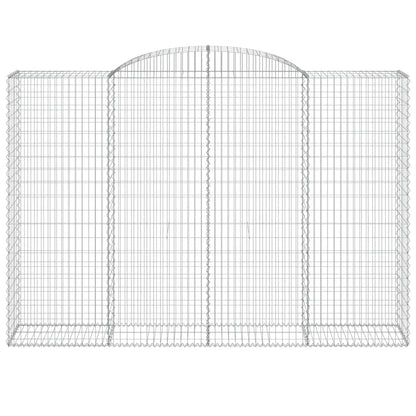 Arched Gabion Baskets 6 pcs 300x50x200/220 cm Galvanised Iron
