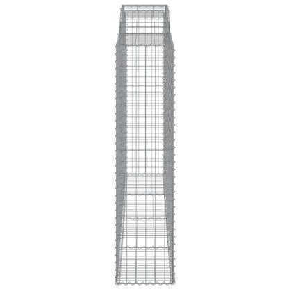Arched Gabion Baskets 6 pcs 300x50x200/220 cm Galvanised Iron