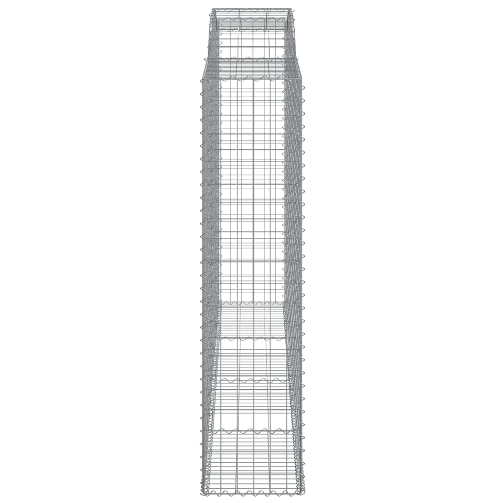 Arched Gabion Baskets 8 pcs 300x50x200/220 cm Galvanised Iron
