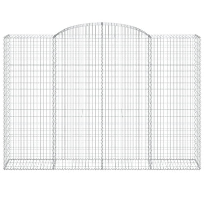 Arched Gabion Baskets 9 pcs 300x50x200/220 cm Galvanised Iron
