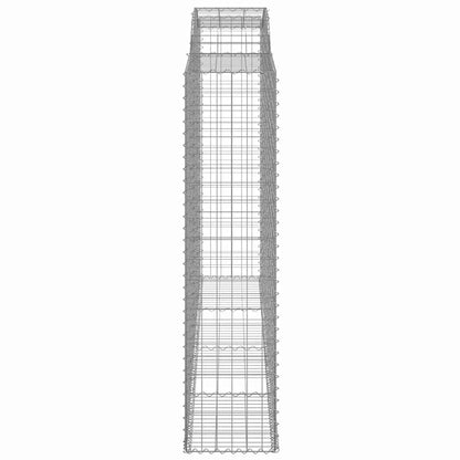 Arched Gabion Baskets 12 pcs 300x50x200/220 cm Galvanised Iron