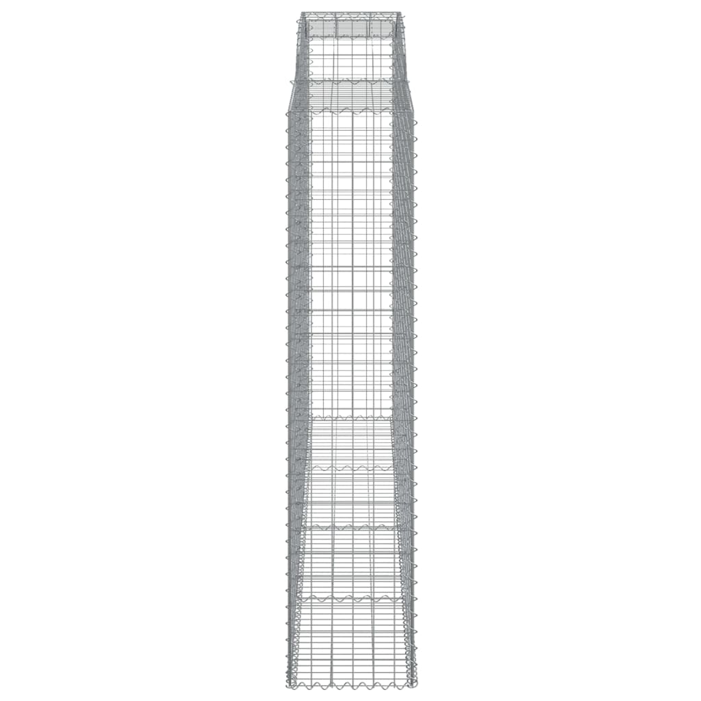 Arched Gabion Baskets 3 pcs 300x50x220/240 cm Galvanised Iron