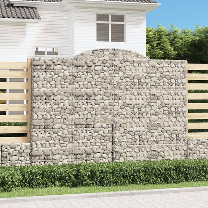 Arched Gabion Baskets 5 pcs 300x50x220/240 cm Galvanised Iron