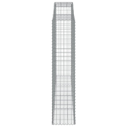 Arched Gabion Baskets 7 pcs 300x50x220/240 cm Galvanised Iron