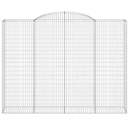 Arched Gabion Baskets 10 pcs 300x50x220/240 cm Galvanised Iron