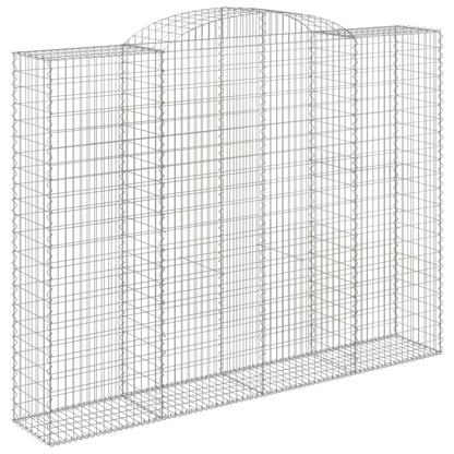 Arched Gabion Baskets 13 pcs 300x50x220/240 cm Galvanised Iron