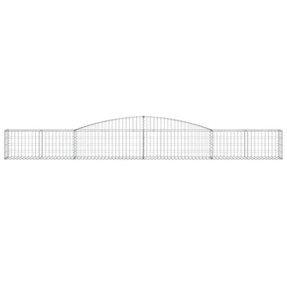 Arched Gabion Baskets 2 pcs 400x30x40/60 cm Galvanised Iron