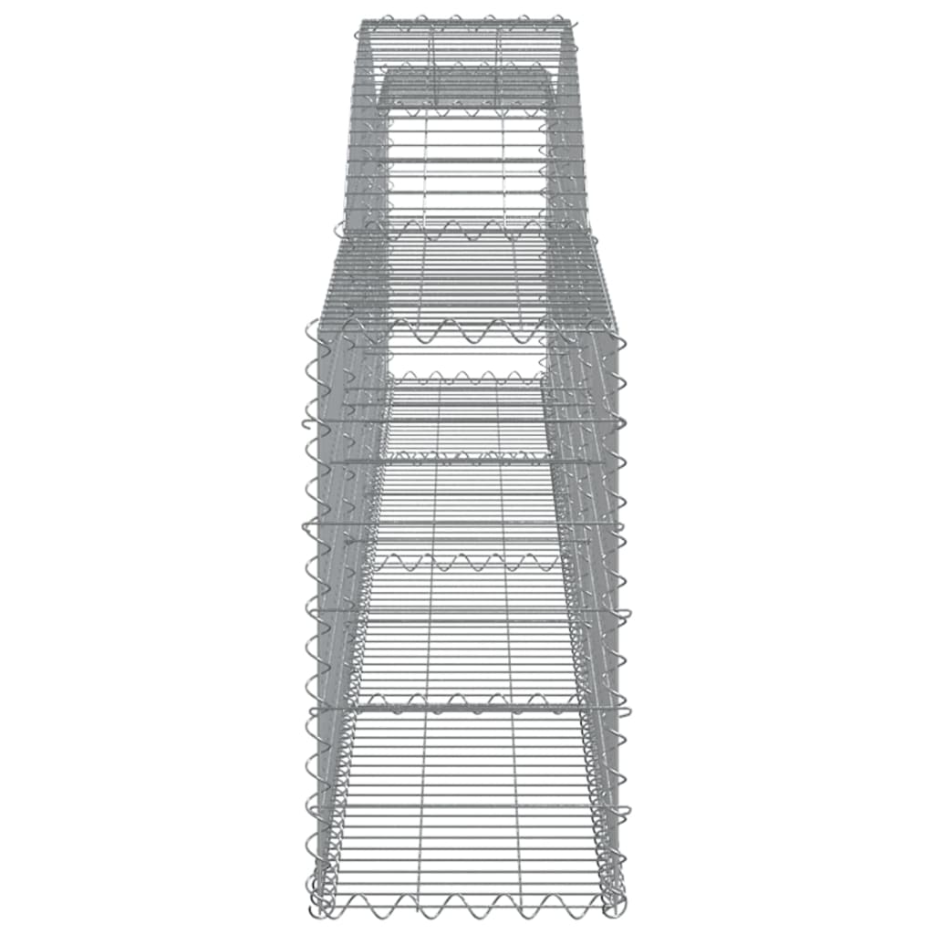 Arched Gabion Baskets 5 pcs 400x30x60/80 cm Galvanised Iron