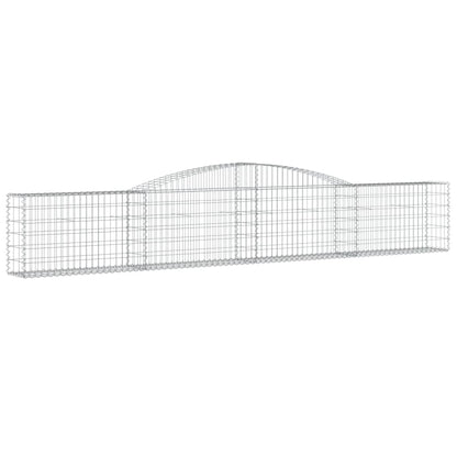 Arched Gabion Baskets 7 pcs 400x30x60/80 cm Galvanised Iron