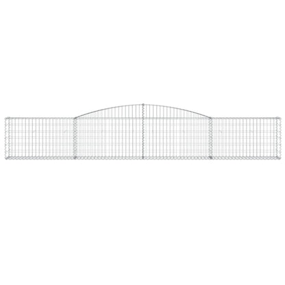 Arched Gabion Baskets 7 pcs 400x30x60/80 cm Galvanised Iron
