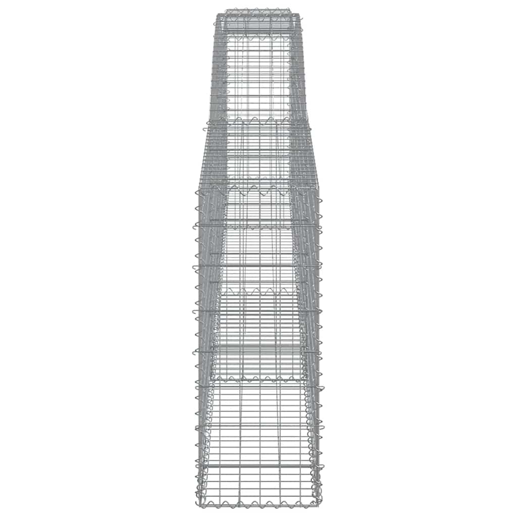 Arched Gabion Baskets 6 pcs 400x30x80/100 cm Galvanised Iron