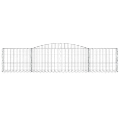 Arched Gabion Baskets 20 pcs 400x30x80/100 cm Galvanised Iron