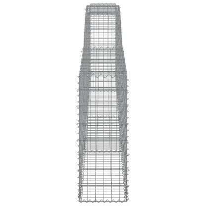 Arched Gabion Baskets 20 pcs 400x30x80/100 cm Galvanised Iron