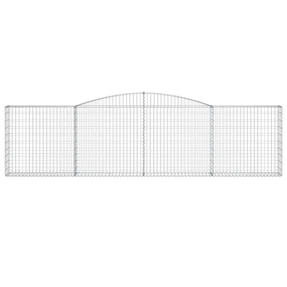 Arched Gabion Baskets 6 pcs 400x30x100/120 cm Galvanised Iron