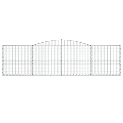 Arched Gabion Baskets 10 pcs 400x30x100/120 cm Galvanised Iron