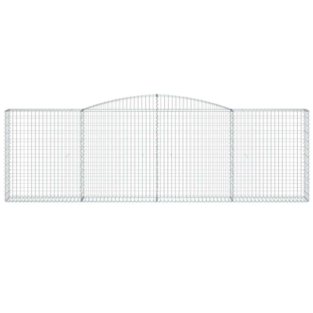 Arched Gabion Baskets 20 pcs 400x30x120/140 cm Galvanised Iron