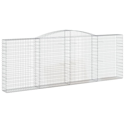 Arched Gabion Baskets 3 pcs 400x30x140/160 cm Galvanised Iron