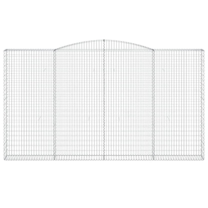 Arched Gabion Baskets 7 pcs 400x30x220/240 cm Galvanised Iron