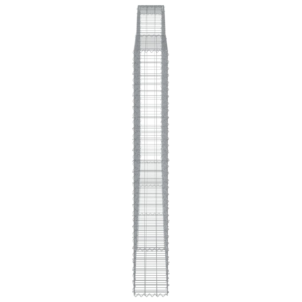 Arched Gabion Baskets 10 pcs 400x30x220/240 cm Galvanised Iron