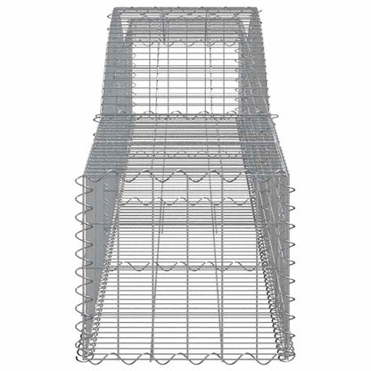 Arched Gabion Baskets 2 pcs 400x50x40/60 cm Galvanised Iron