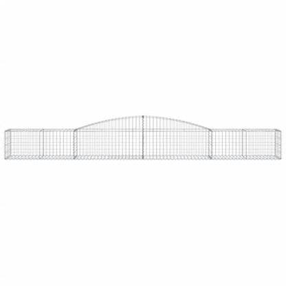 Arched Gabion Baskets 3 pcs 400x50x40/60 cm Galvanised Iron