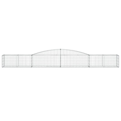 Arched Gabion Baskets 5 pcs 400x50x40/60 cm Galvanised Iron