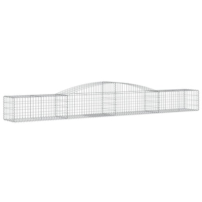 Arched Gabion Baskets 6 pcs 400x50x40/60 cm Galvanised Iron