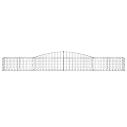 Arched Gabion Baskets 10 pcs 400x50x40/60 cm Galvanised Iron