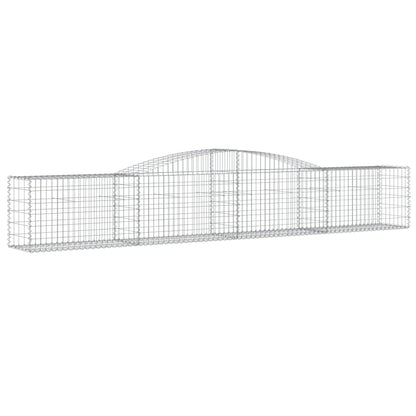 Arched Gabion Baskets 25 pcs 400x50x60/80 cm Galvanised Iron