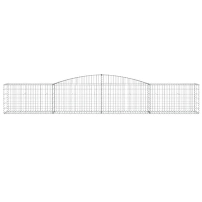 Arched Gabion Baskets 25 pcs 400x50x60/80 cm Galvanised Iron