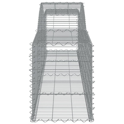 Arched Gabion Baskets 25 pcs 400x50x60/80 cm Galvanised Iron