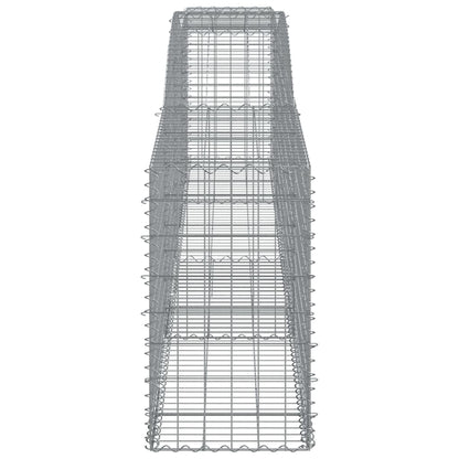 Arched Gabion Baskets 3 pcs 400x50x80/100 cm Galvanised Iron