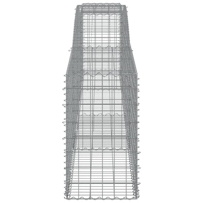 Arched Gabion Baskets 8 pcs 400x50x80/100 cm Galvanised Iron