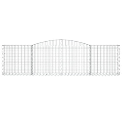 Arched Gabion Baskets 8 pcs 400x50x100/120 cm Galvanised Iron