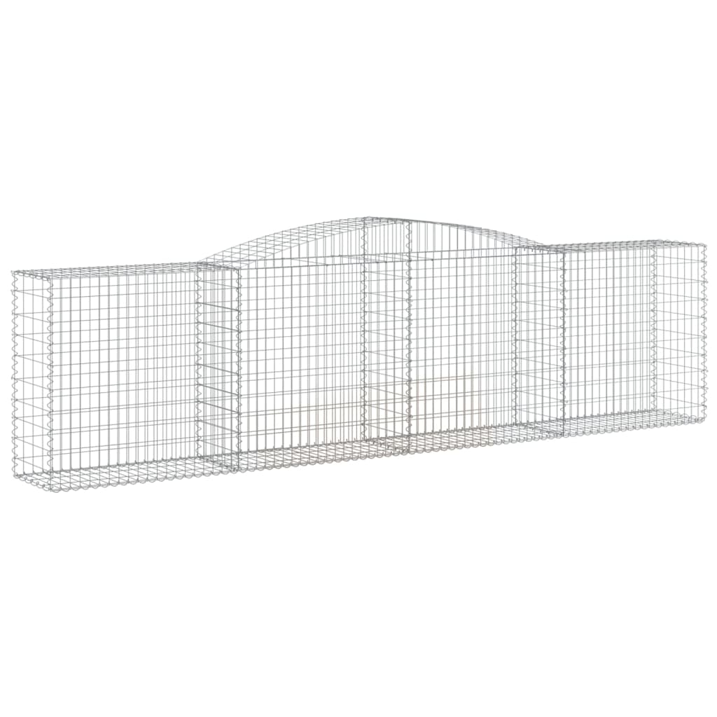 Arched Gabion Baskets 20 pcs 400x50x100/120 cm Galvanised Iron
