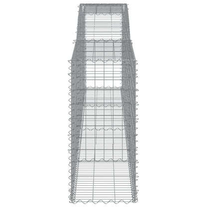 Arched Gabion Baskets 20 pcs 400x50x100/120 cm Galvanised Iron