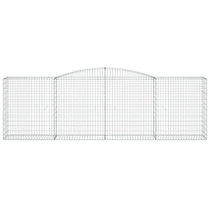 Arched Gabion Baskets 5 pcs 400x50x120/140 cm Galvanised Iron
