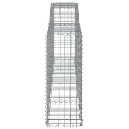 Arched Gabion Baskets 5 pcs 400x50x120/140 cm Galvanised Iron