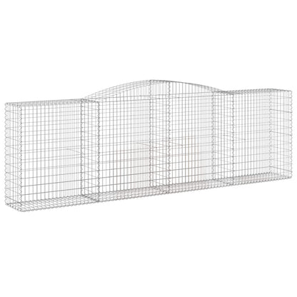 Arched Gabion Baskets 6 pcs 400x50x120/140 cm Galvanised Iron