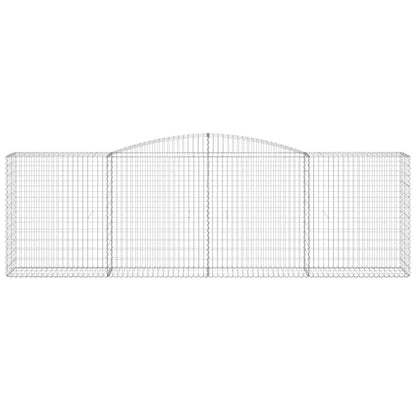 Arched Gabion Baskets 6 pcs 400x50x120/140 cm Galvanised Iron