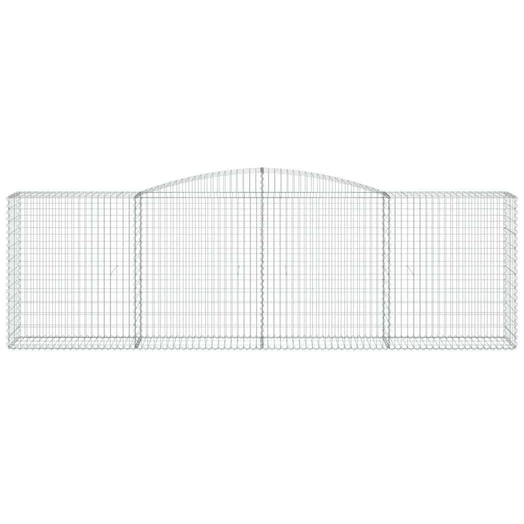 Arched Gabion Baskets 25 pcs 400x50x120/140 cm Galvanised Iron