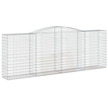 Arched Gabion Baskets 2 pcs 400x50x140/160 cm Galvanised Iron